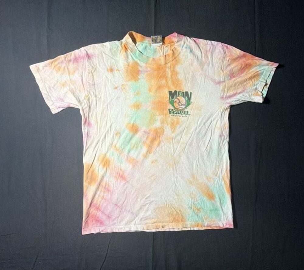 Vintage 1995 Touch of Gold by Spring Ford Mean Game of Baseball Tie-Dye T-Shirt